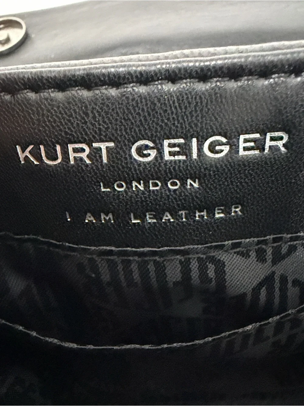 Kurt Geiger London Mini Kensington Black Quilted Bag Multicolor Flower Studs